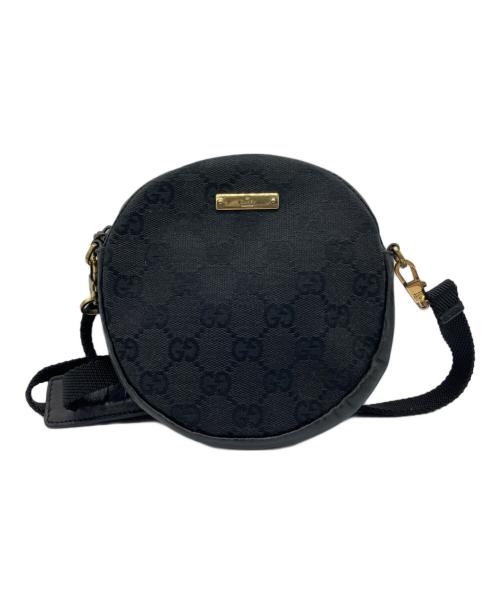 GUCCI（グッチ）GUCCI (グッチ) GGキャンバス ショルダーポーチ ブラックの古着・服飾アイテム
