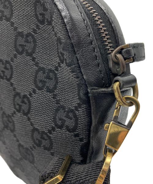 GUCCI（グッチ）GUCCI (グッチ) GGキャンバス ショルダーポーチ ブラックの古着・服飾アイテム