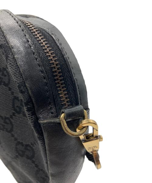 GUCCI（グッチ）GUCCI (グッチ) GGキャンバス ショルダーポーチ ブラックの古着・服飾アイテム