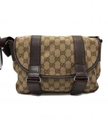 GUCCI（グッチ）の古着「GGキャンバス ショルダーバッグ」｜ブラウン