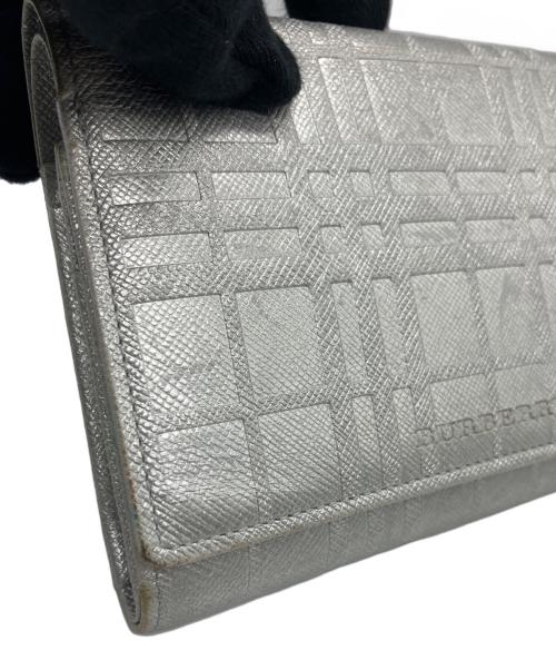 BURBERRY（バーバリー）BURBERRY (バーバリー) 3つ折り財布 シルバーの古着・服飾アイテム
