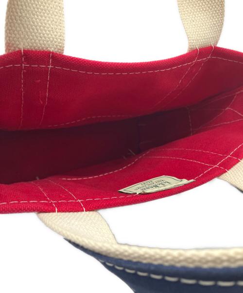 L.L.Bean（エルエルビーン）L.L.Bean (エルエルビーン) BEAMS (ビームス) トートバッグ BOAT AND TOTE レッド×ネイビーの古着・服飾アイテム