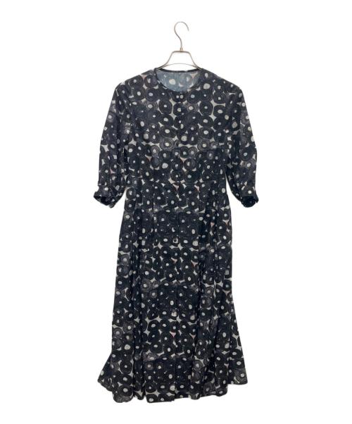 HERALBONY（ヘラルボニー）HERALBONY (ヘラルボニー) 半袖ワンピース （無題）（丸） ブラック サイズ:Fの古着・服飾アイテム