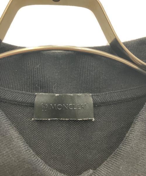 MONCLER（モンクレール）MONCLER (モンクレール) ポロシャツ ブラック サイズ:Lの古着・服飾アイテム