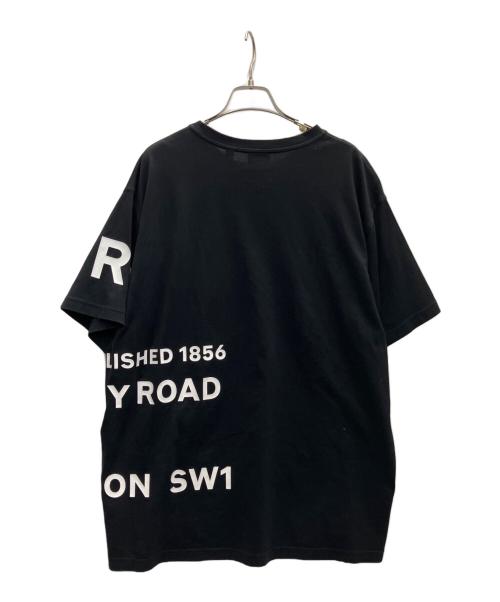 BURBERRY LONDON（バーバリーロンドン）BURBERRY LONDON (バーバリーロンドン) HORSEFERRY PRINT TEE ブラック サイズ:Lの古着・服飾アイテム