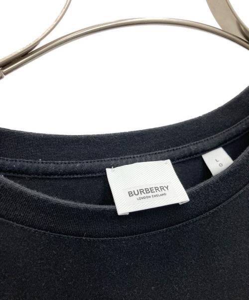 BURBERRY LONDON（バーバリーロンドン）BURBERRY LONDON (バーバリーロンドン) HORSEFERRY PRINT TEE ブラック サイズ:Lの古着・服飾アイテム
