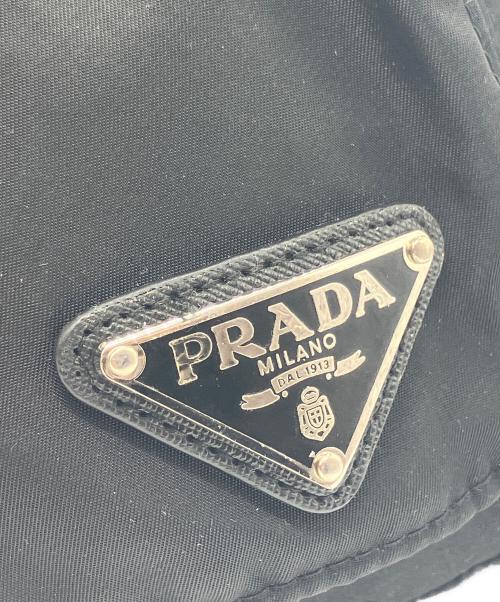 PRADA（プラダ）PRADA (プラダ) ベースボールキャップ ブラック サイズ:Mの古着・服飾アイテム