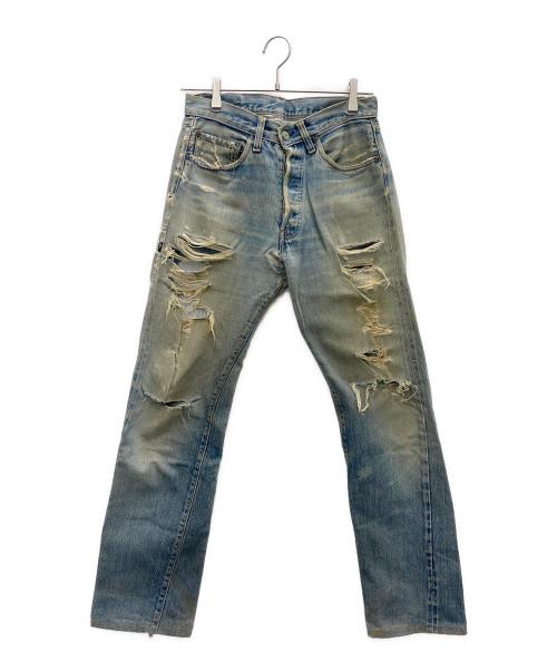 LEVI'S（リーバイス）LEVI'S (リーバイス) デニムパンツ ボタン裏6/66前期/シングルステッチ/縮率8％/不均等V  インディゴ サイズ:W30×L36の古着・服飾アイテム