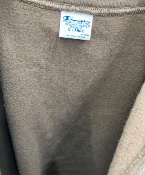 Champion（チャンピオン）Champion (チャンピオン) ハーフジップスウェット ブラウン サイズ:XLの古着・服飾アイテム