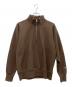 Champion（チャンピオン）の古着「ハーフジップスウェット」｜ブラウン