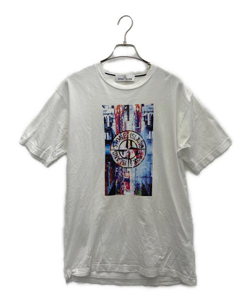 STONE ISLAND（ストーンアイランド）STONE ISLAND (ストーンアイランド) 半袖シャツ ホワイト サイズ:Mの古着・服飾アイテム