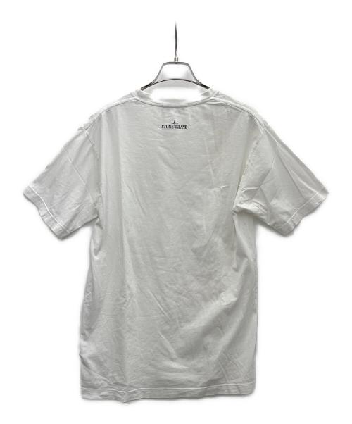 STONE ISLAND（ストーンアイランド）STONE ISLAND (ストーンアイランド) 半袖シャツ ホワイト サイズ:Mの古着・服飾アイテム