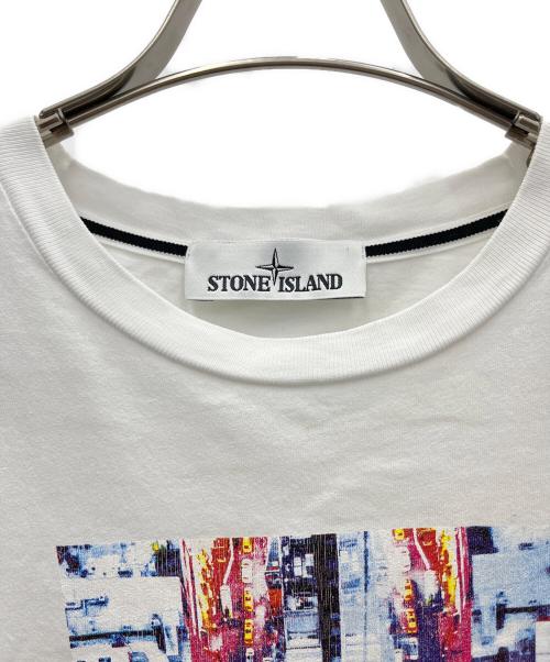 STONE ISLAND（ストーンアイランド）STONE ISLAND (ストーンアイランド) 半袖シャツ ホワイト サイズ:Mの古着・服飾アイテム