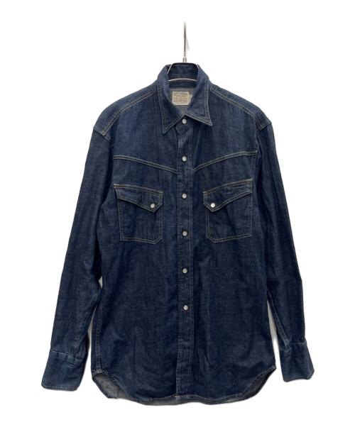 LEVI'S（リーバイス）LEVI'S (リーバイス) ウエスタンシャツ ロングホーン 復刻 インディゴ サイズ:Mの古着・服飾アイテム