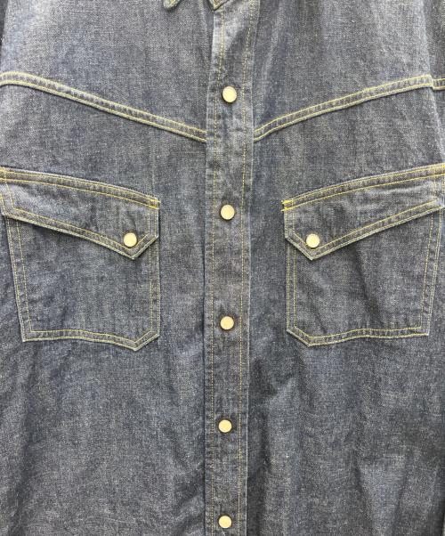 LEVI'S（リーバイス）LEVI'S (リーバイス) ウエスタンシャツ ロングホーン 復刻 インディゴ サイズ:Mの古着・服飾アイテム