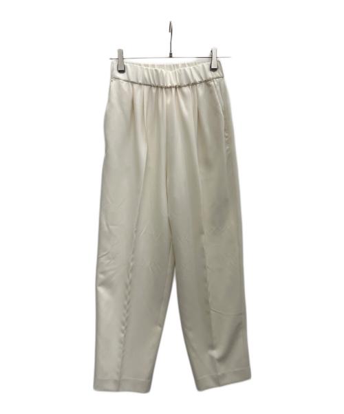 L’AGENCE（ラジャンス）L’AGENCE (ラジャンス) テーパードパンツ ホワイト サイズ:S 未使用品の古着・服飾アイテム