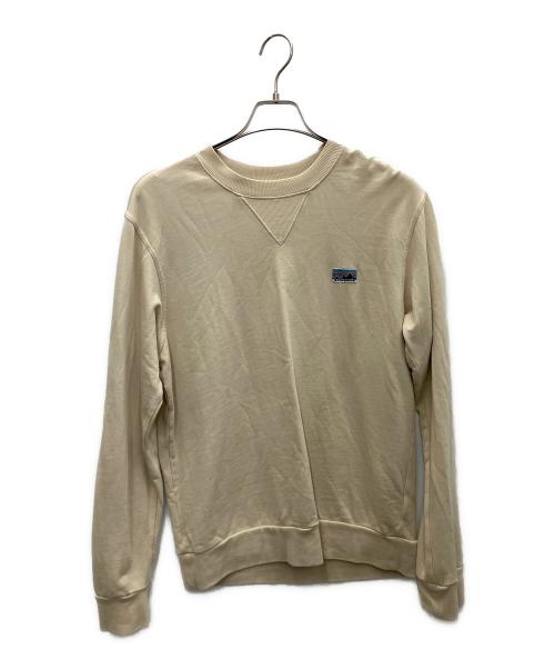 Patagonia（パタゴニア）Patagonia (パタゴニア) リジェネラティブ オーガニックコットン クルー スウェットシャツ ベージュ サイズ:Sの古着・服飾アイテム