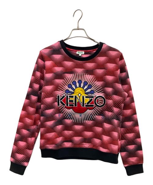 KENZO（ケンゾー）KENZO (ケンゾー) スウェット ピンク×ブラック サイズ:Sの古着・服飾アイテム