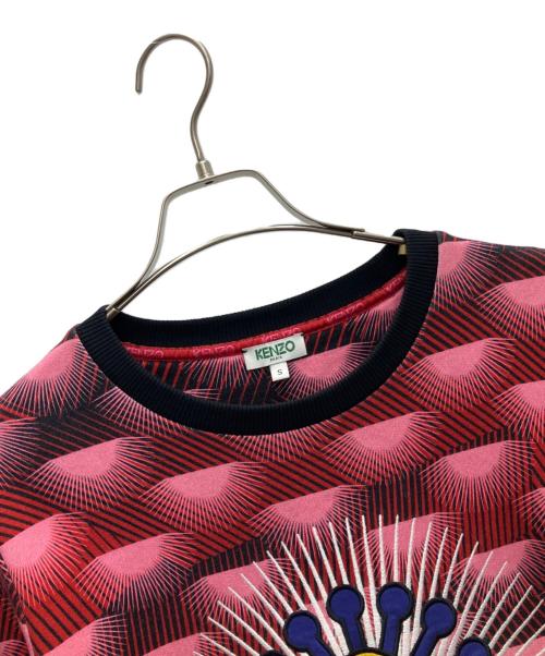 KENZO（ケンゾー）KENZO (ケンゾー) スウェット ピンク×ブラック サイズ:Sの古着・服飾アイテム