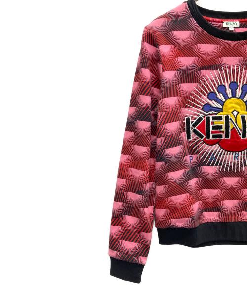 KENZO（ケンゾー）KENZO (ケンゾー) スウェット ピンク×ブラック サイズ:Sの古着・服飾アイテム