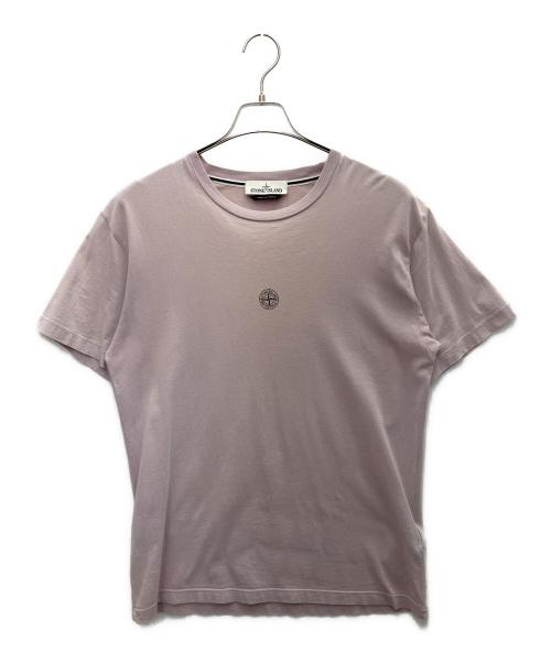 STONE ISLAND（ストーンアイランド）STONE ISLAND (ストーンアイランド) INSTITUTIONAL プリント クルーネック Tシャツ ピンク サイズ:Lの古着・服飾アイテム