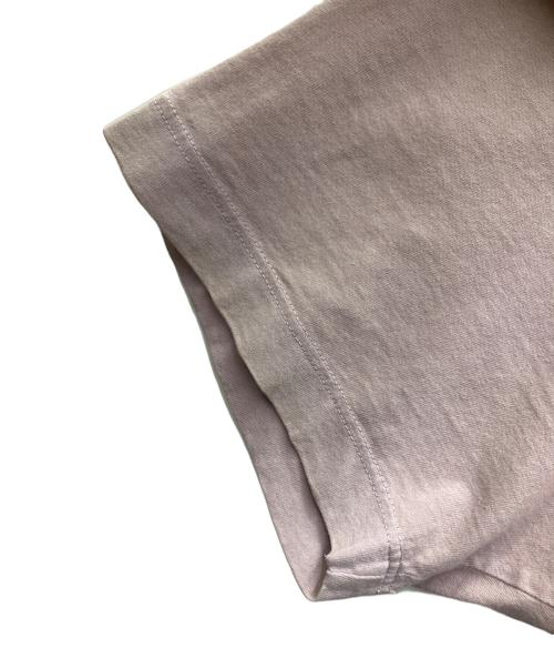 STONE ISLAND（ストーンアイランド）STONE ISLAND (ストーンアイランド) INSTITUTIONAL プリント クルーネック Tシャツ ピンク サイズ:Lの古着・服飾アイテム