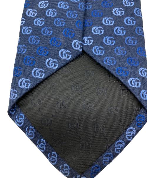 GUCCI（グッチ）GUCCI (グッチ) GGパターン シルクネクタイ ネイビー サイズ:-の古着・服飾アイテム