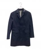 HANCOCKハンコック）の古着「ゴム引きコート」｜ネイビー