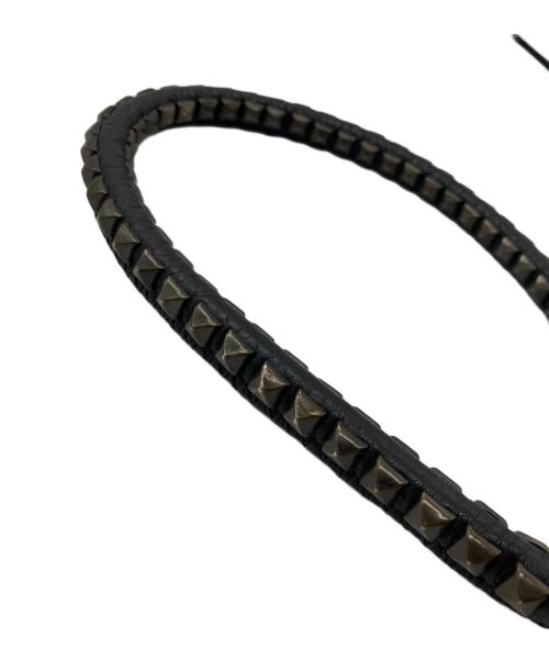 CALEE（キャリー）CALEE (キャリー) スタッズウォレットチェーン ブラック×ゴールドの古着・服飾アイテム