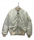 ALPHAアルファ）の古着「フライトジャケット」｜ホワイト