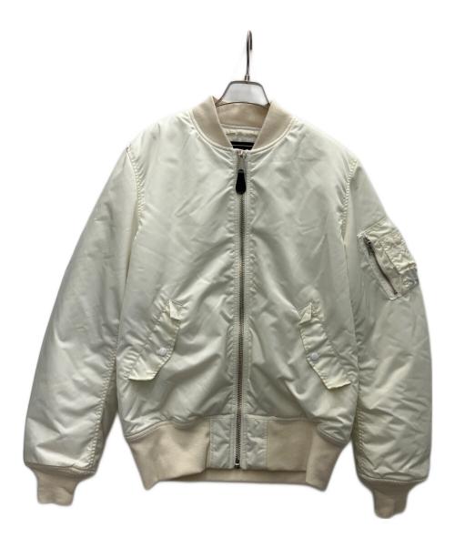ALPHA（アルファ）ALPHA (アルファ) フライトジャケット ホワイト サイズ:SIZE Lの古着・服飾アイテム