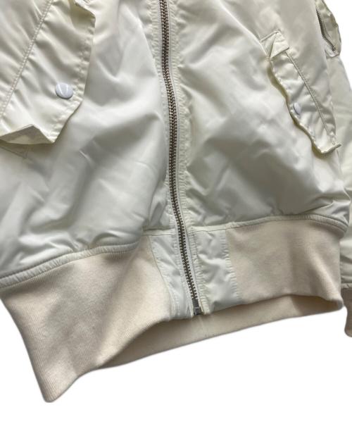 ALPHA（アルファ）ALPHA (アルファ) フライトジャケット ホワイト サイズ:SIZE Lの古着・服飾アイテム