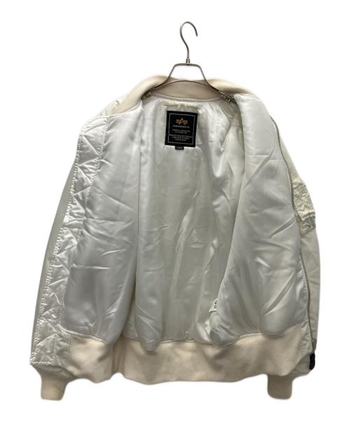 ALPHA（アルファ）ALPHA (アルファ) フライトジャケット ホワイト サイズ:SIZE Lの古着・服飾アイテム