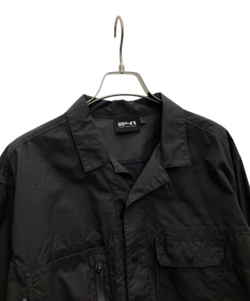 エリア241（エリア トゥーフォーワン）エリア241 (エリア トゥーフォーワン) デーダブルアールワークLSシャツ グレー サイズ:Ｌの古着・服飾アイテム