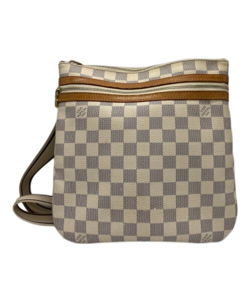 LOUIS VUITTON（ルイ ヴィトン）LOUIS VUITTON (ルイ ヴィトン) ダミエ アズール ポシェット ボスフォール ホワイト×グレーの古着・服飾アイテム
