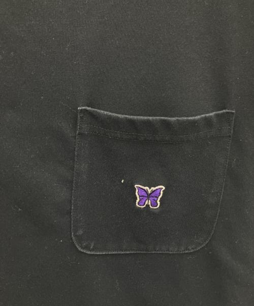 Needles（ニードルズ）Needles (ニードルズ) ポケットTシャツ ブラック サイズ:XLの古着・服飾アイテム