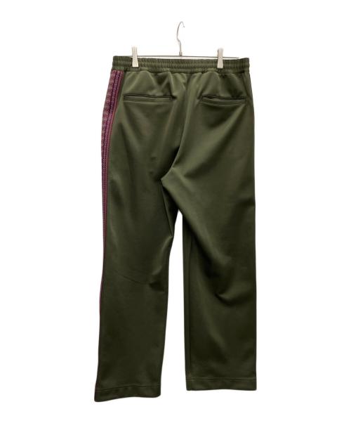 JOURNAL STANDARD TRISECT（ジャーナルスタンダード トライセクト）JOURNAL STANDARD TRISECT (ジャーナルスタンダード トライセクト) トラックパンツ カーキ×パープル サイズ:Lの古着・服飾アイテム