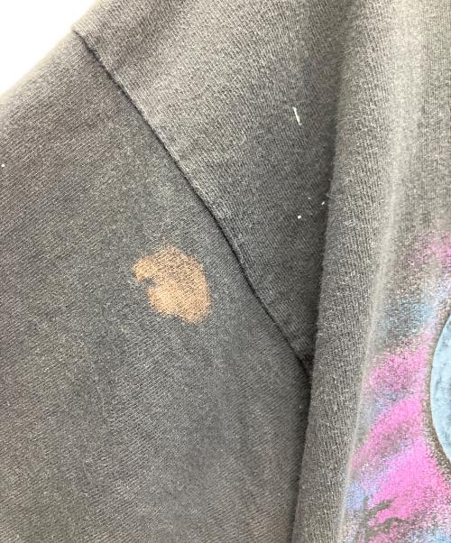 FRUIT OF THE LOOM（フルーツオブザルーム）FRUIT OF THE LOOM (フルーツオブザルーム) プリントTシャツ ブラック×パープル サイズ:XXLの古着・服飾アイテム