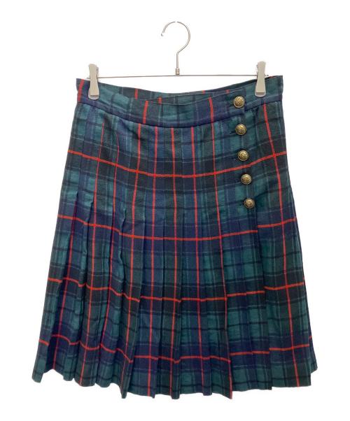 COMME des GARCONS tricot（コムデギャルソントリコ）COMME des GARCONS tricot (コムデギャルソントリコ) スカート グリーン×ネイビー サイズ:Mの古着・服飾アイテム