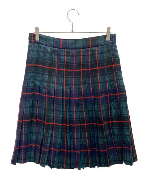 COMME des GARCONS tricot（コムデギャルソントリコ）COMME des GARCONS tricot (コムデギャルソントリコ) スカート グリーン×ネイビー サイズ:Mの古着・服飾アイテム