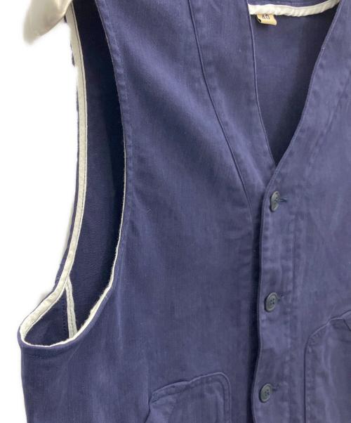 MANIFATTURA CECCARELLI（マニファッツュラ・チェッカレッリ）MANIFATTURA CECCARELLI (マニファッツュラ・チェッカレッリ) ベスト ネイビー サイズ:SIZE40の古着・服飾アイテム