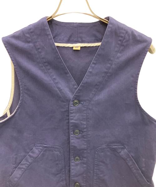 MANIFATTURA CECCARELLI（マニファッツュラ・チェッカレッリ）MANIFATTURA CECCARELLI (マニファッツュラ・チェッカレッリ) ベスト ネイビー サイズ:SIZE40の古着・服飾アイテム