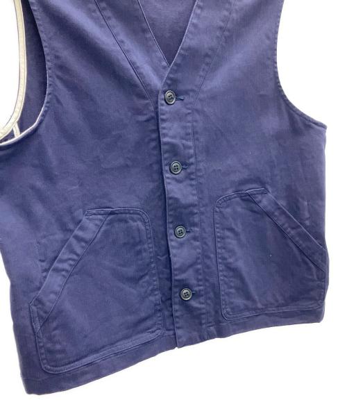MANIFATTURA CECCARELLI（マニファッツュラ・チェッカレッリ）MANIFATTURA CECCARELLI (マニファッツュラ・チェッカレッリ) ベスト ネイビー サイズ:SIZE40の古着・服飾アイテム