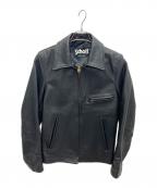 Schottショット）の古着「レザートラッカージャケット」｜ブラック