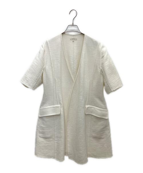 BLAMINK（ブラミンク）BLAMINK (ブラミンク) ショートスリーブロングコート アイボリー サイズ:36の古着・服飾アイテム