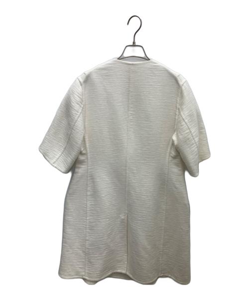 BLAMINK（ブラミンク）BLAMINK (ブラミンク) ショートスリーブロングコート アイボリー サイズ:36の古着・服飾アイテム