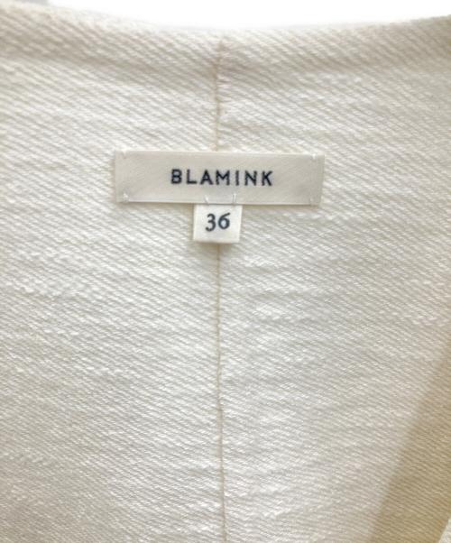 BLAMINK（ブラミンク）BLAMINK (ブラミンク) ショートスリーブロングコート アイボリー サイズ:36の古着・服飾アイテム