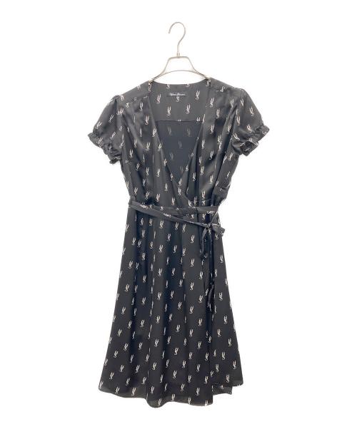 Hysteric Glamour（ヒステリックグラマー）Hysteric Glamour (ヒステリックグラマー) カシュクールワンピース ブラック サイズ:SIZE　FREEの古着・服飾アイテム