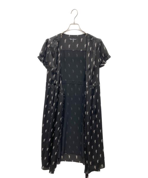 Hysteric Glamour（ヒステリックグラマー）Hysteric Glamour (ヒステリックグラマー) カシュクールワンピース ブラック サイズ:SIZE　FREEの古着・服飾アイテム