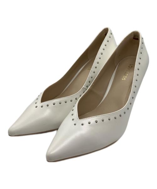 LOVELESS（ラブレス）LOVELESS (ラブレス) ヒールパンプス ホワイト サイズ:24.5の古着・服飾アイテム